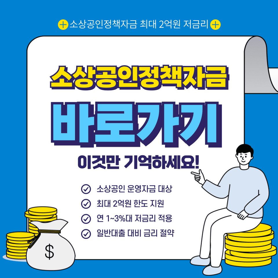 소상공인정책자금 상세 내용 이미지